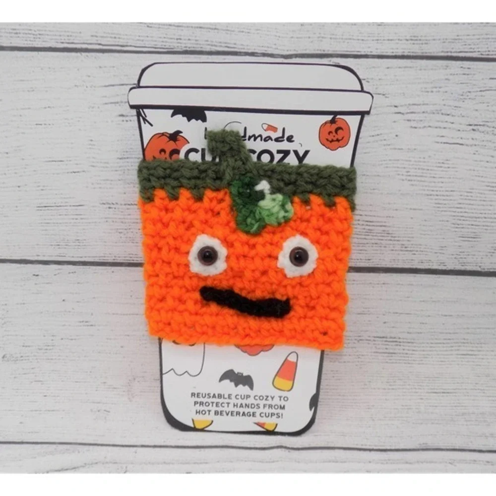 Pumpkin Cup Cozy - Halloween Cup‎ Cozies